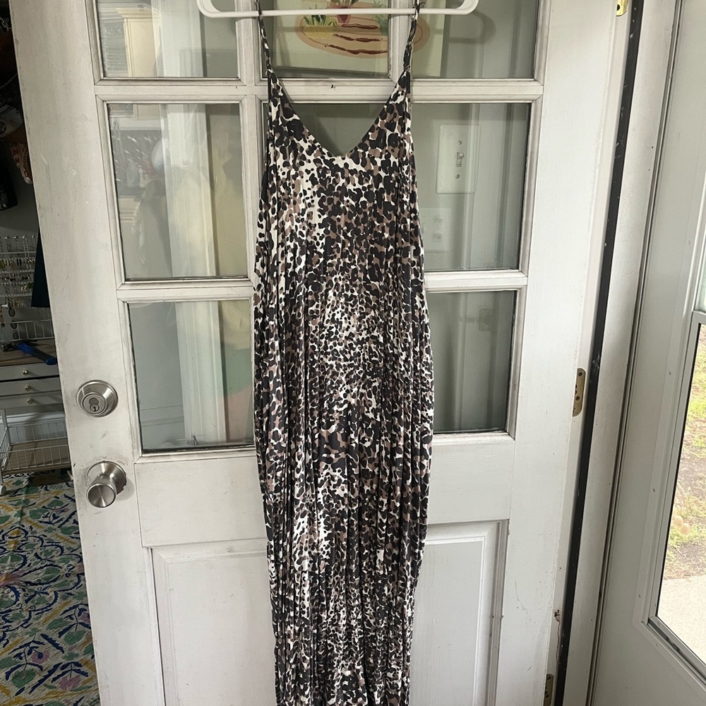 Leopard Print Maxi Dress
